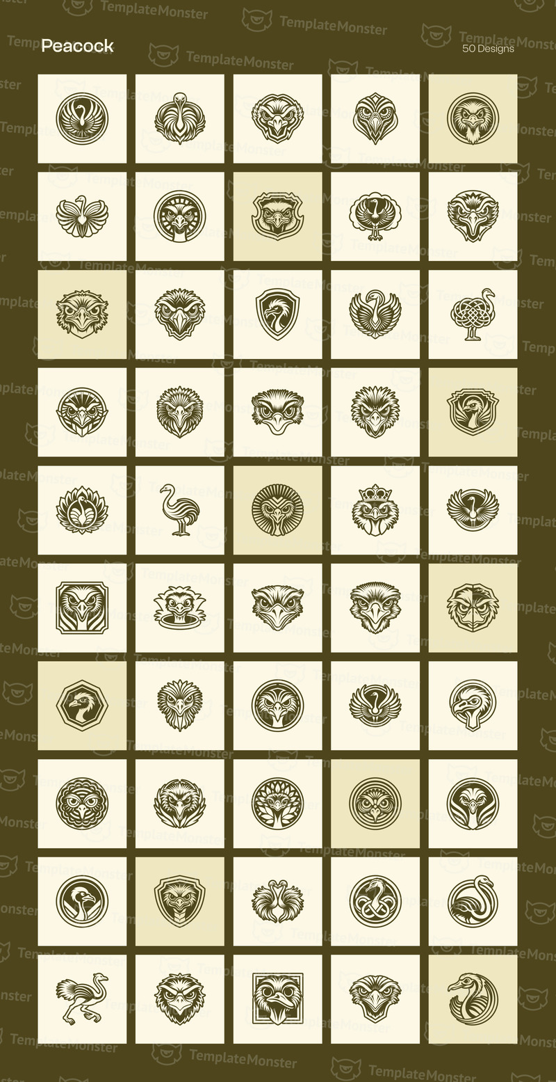 Набор для создания логотипа Modern Birds - Features Image 29