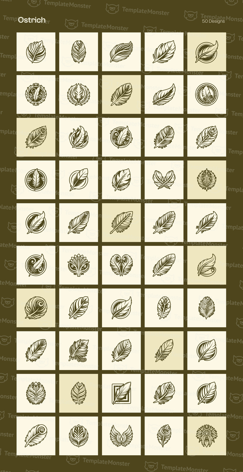 Набор для создания логотипа Modern Birds - Features Image 25