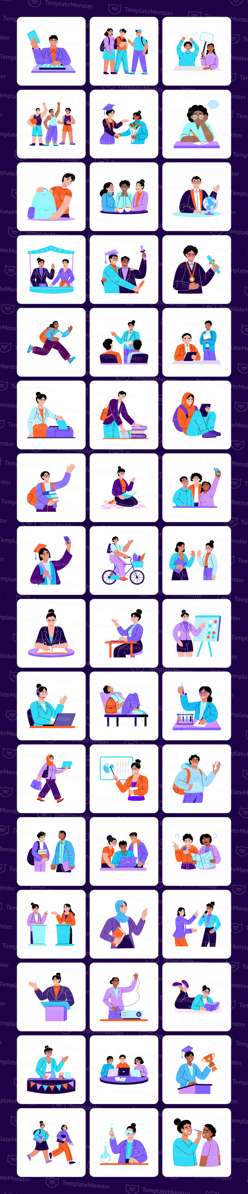 University Illustration Art Set - Features Image 1