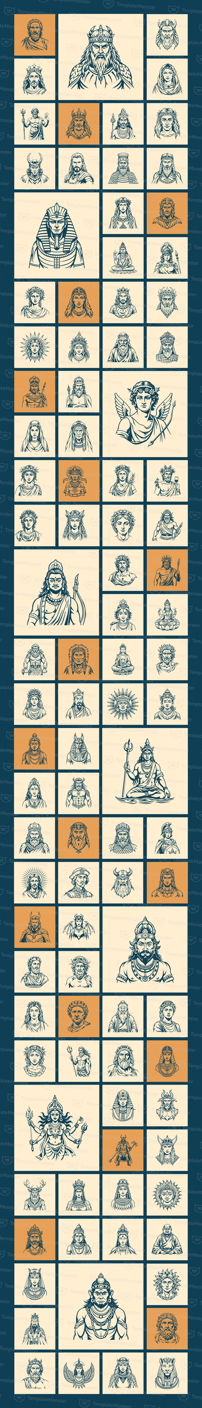 Altmodisch, Gott, Vektor, Abbildung - Eigenschaften Bild 1