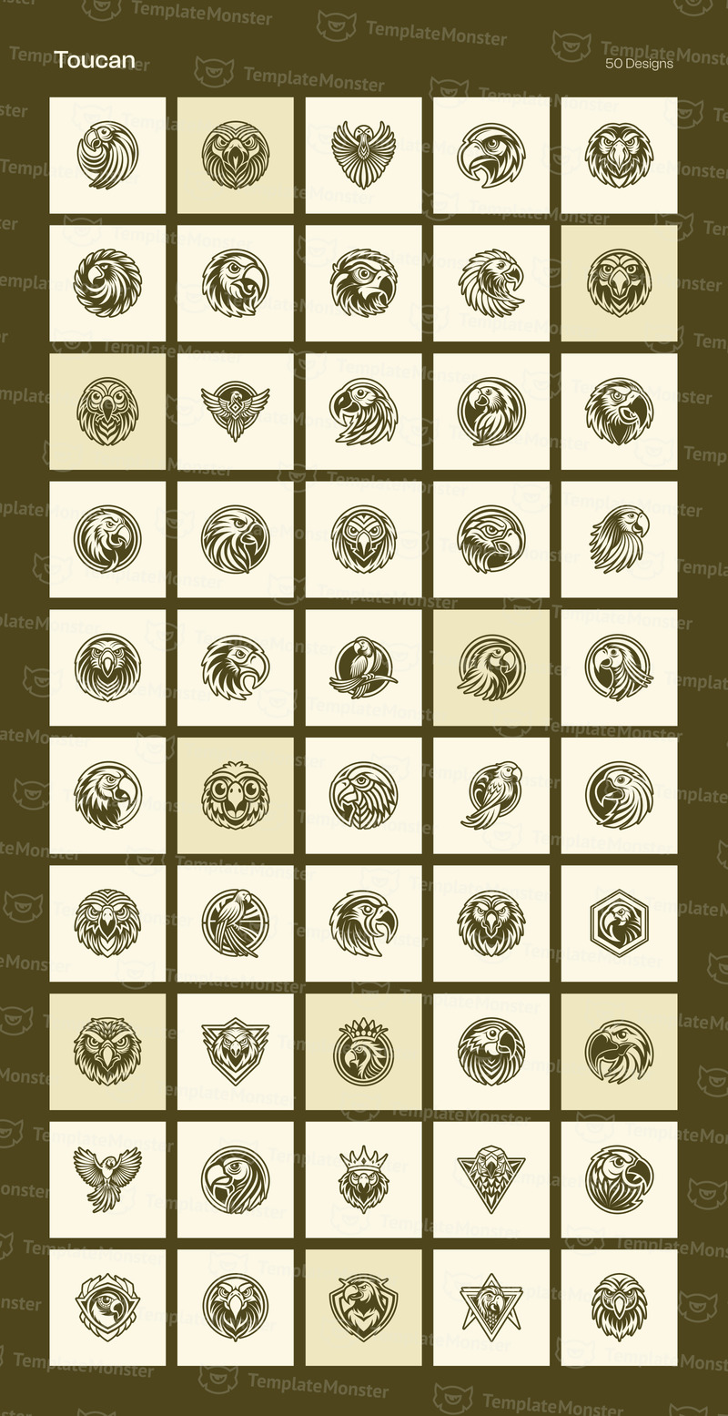 Набор для создания логотипа Modern Birds - Features Image 6