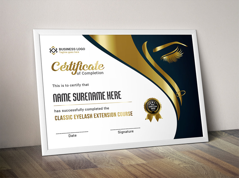Gold Certificate Template - Features Image 14