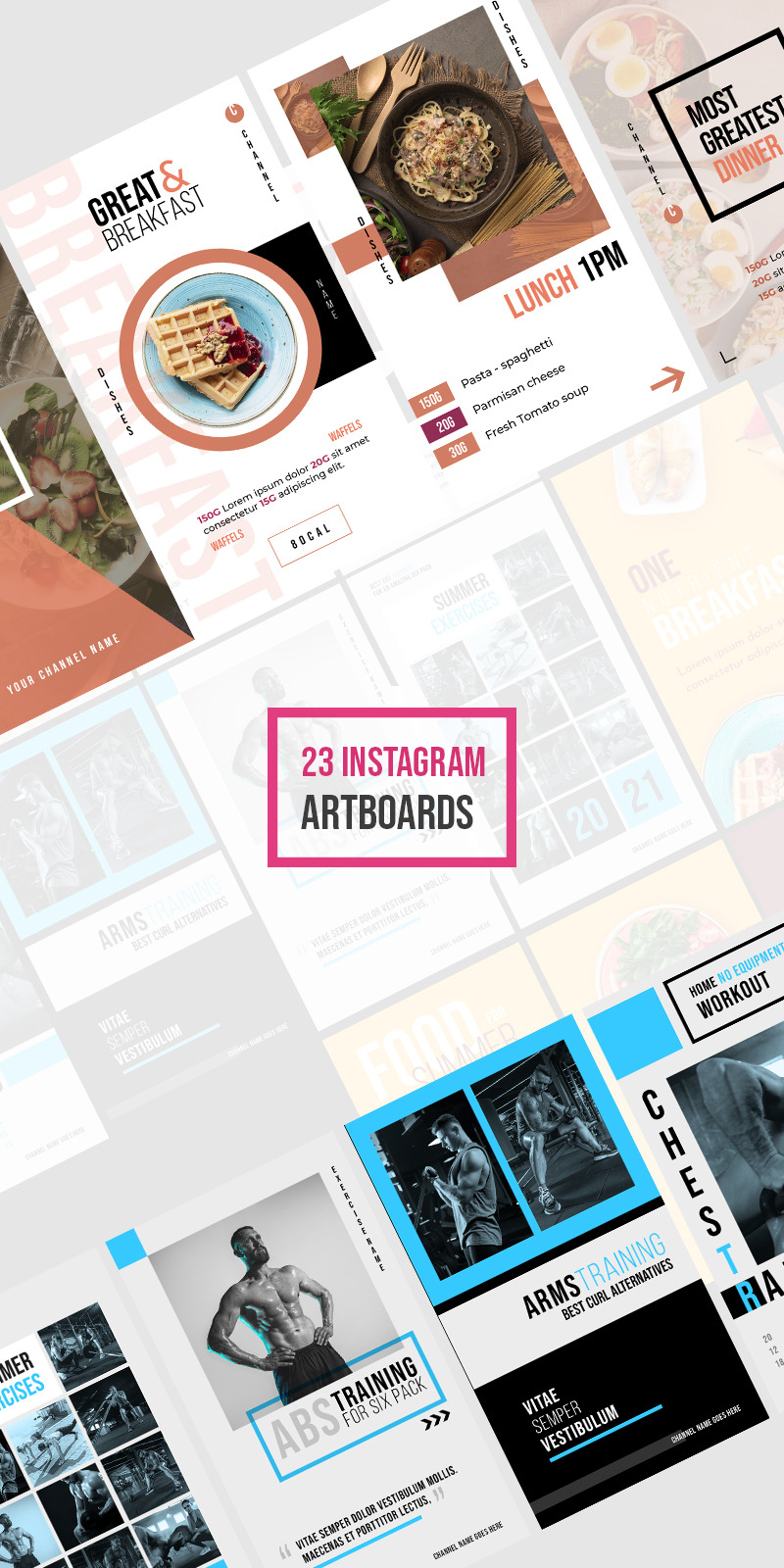 23 Instagram Story PSD Artboards Social Media - Features Image 1