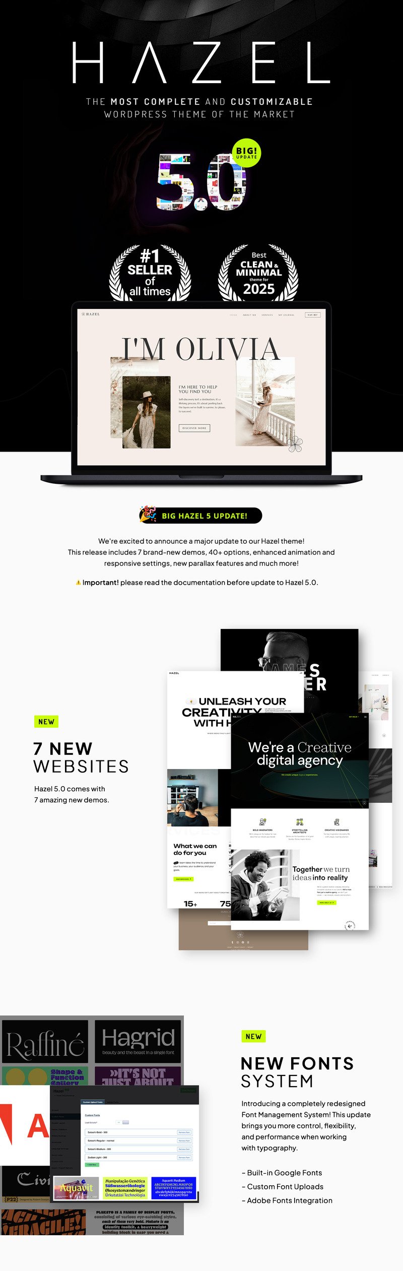 Hazel - Clean Minimalist Multi-Purpose WordPress Theme - Features Image 1