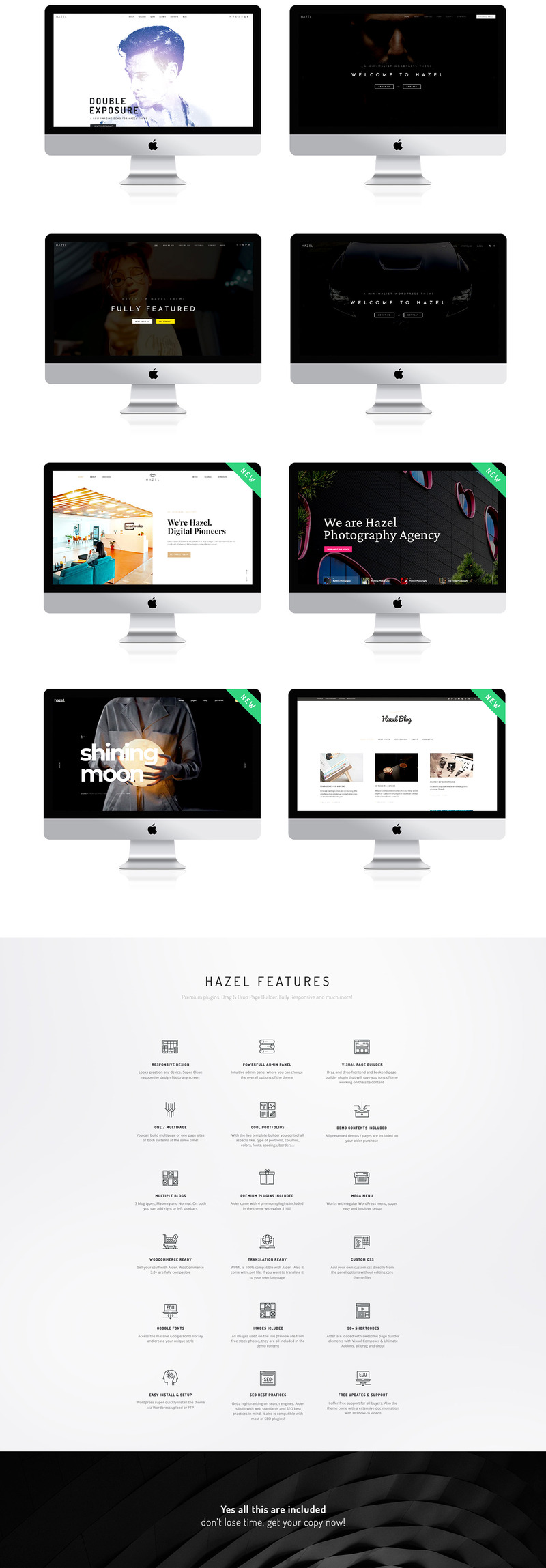 Hazel - Clean Minimalist Multi-Purpose WordPress Theme - Features Image 5