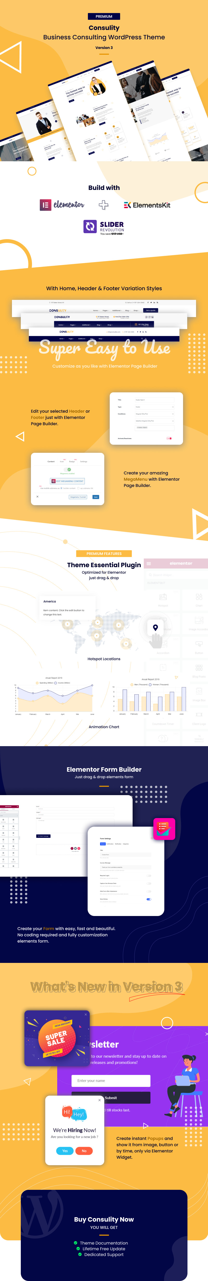 Consulity - Zakelijk advies WordPress-thema - Features Image 1