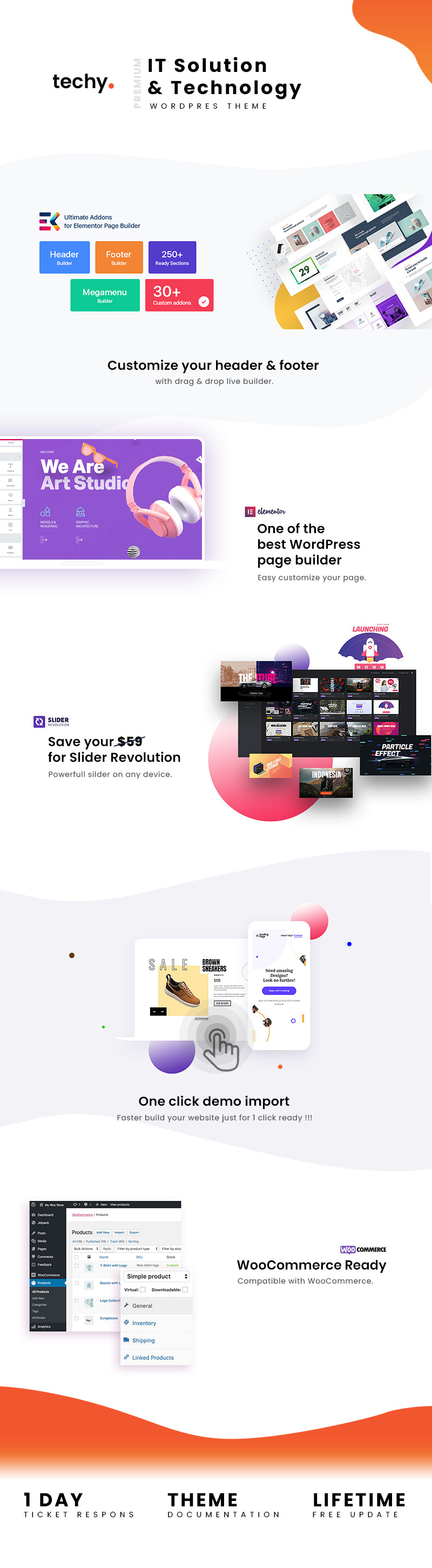 Techy - Multipurpose IT & Technology WordPress Theme - Features Image 1