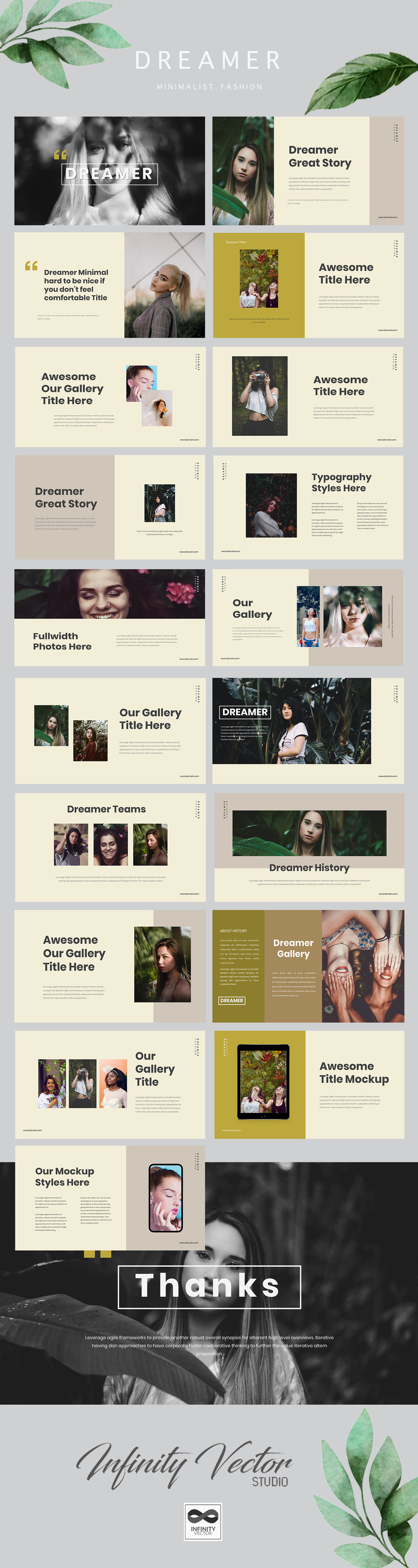 Dreamer Lookbook Powerpoint - Features Image 1