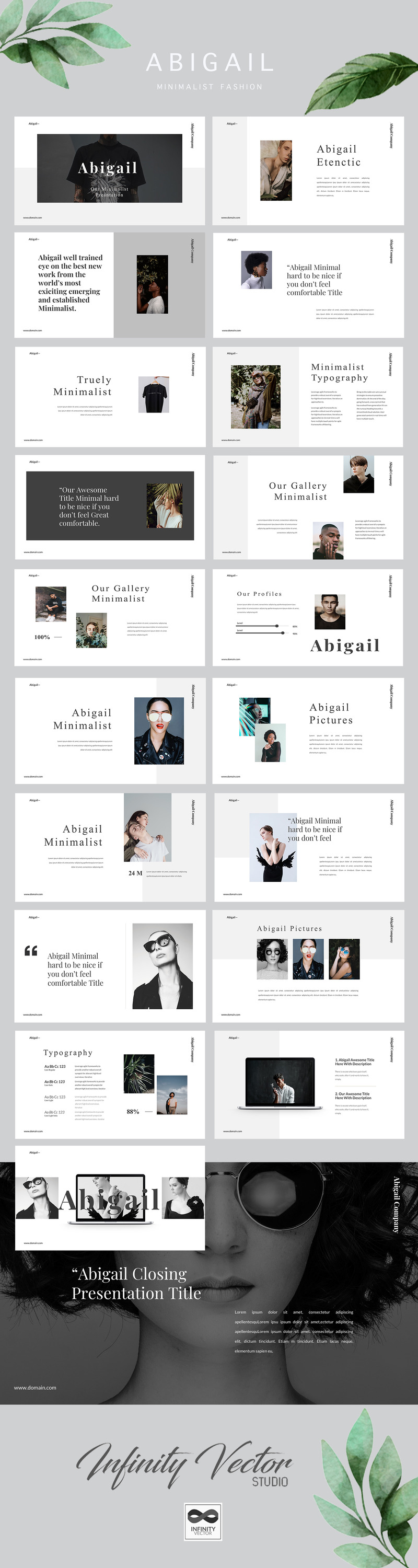 Abigail Minimal Google Slides - Features Image 1