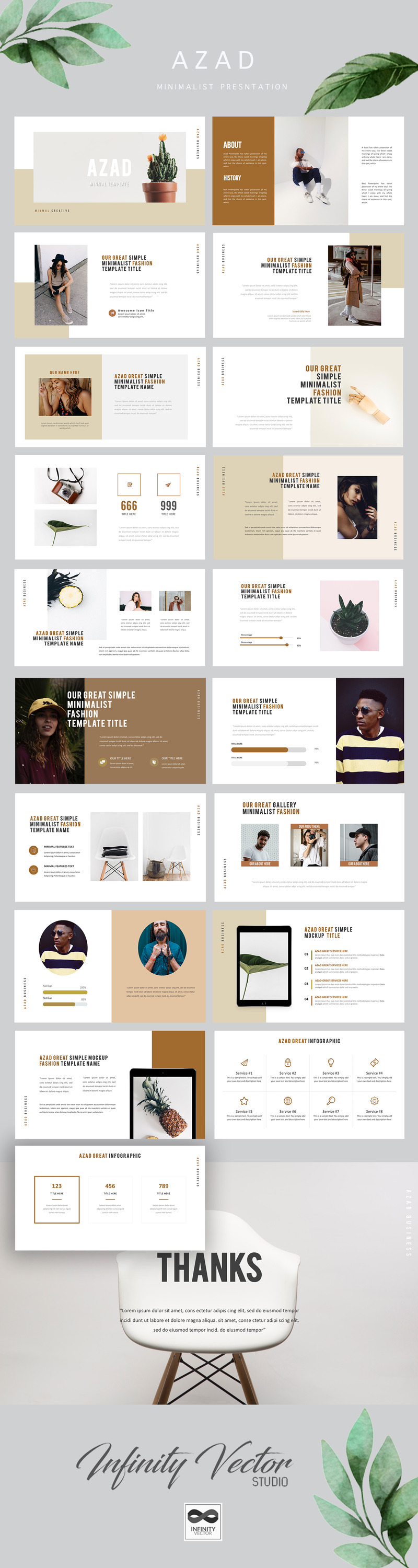 Szablony Azad Minimal Google Slides - Obraz funkcji 1