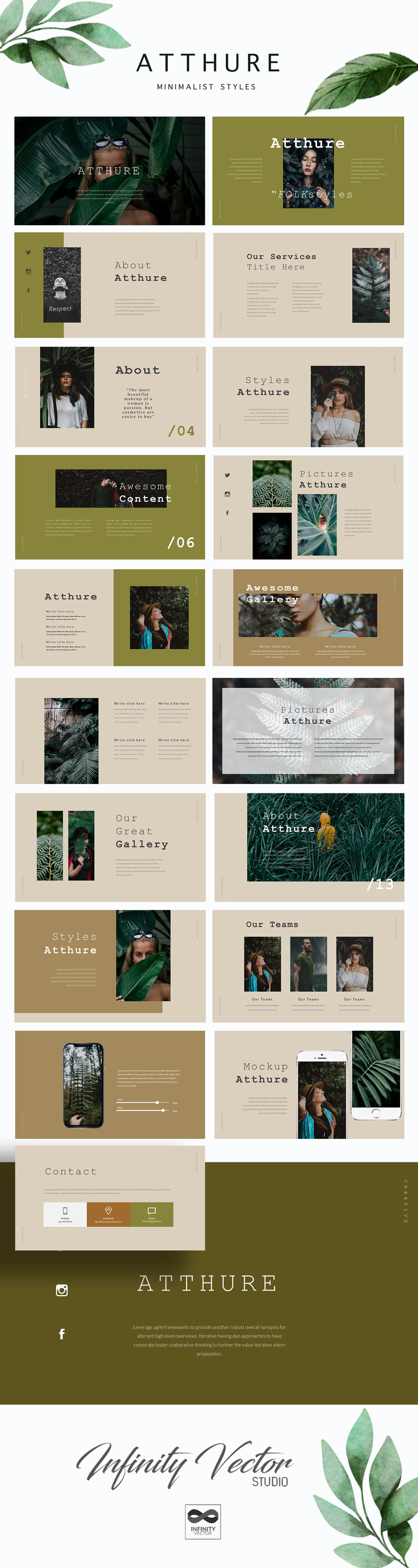Atthure Fashion Powerpoint template - Features Image 1