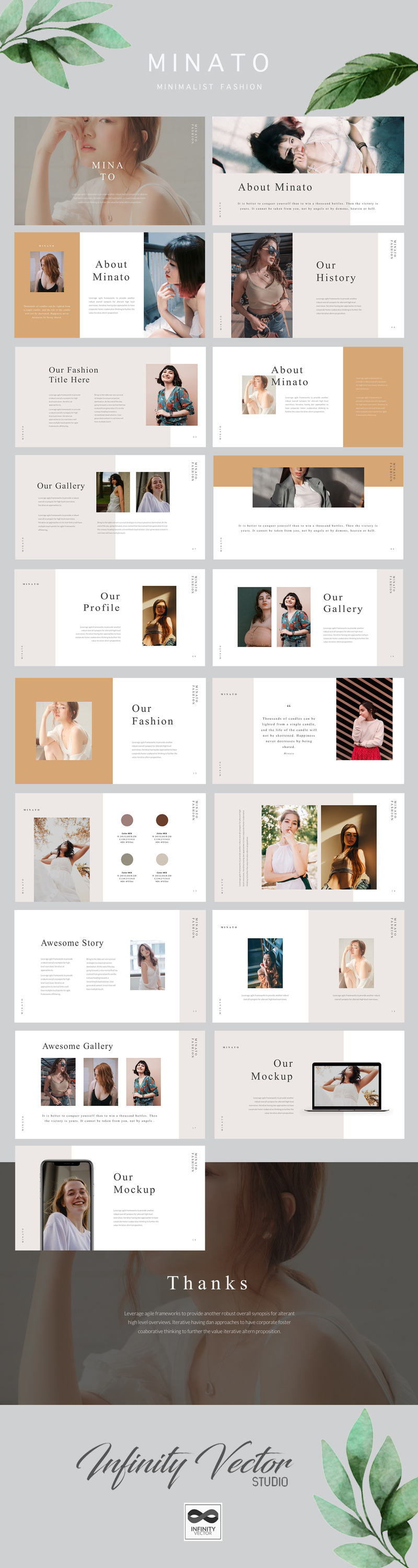 Minato Minimal Google Slides - Features Image 1