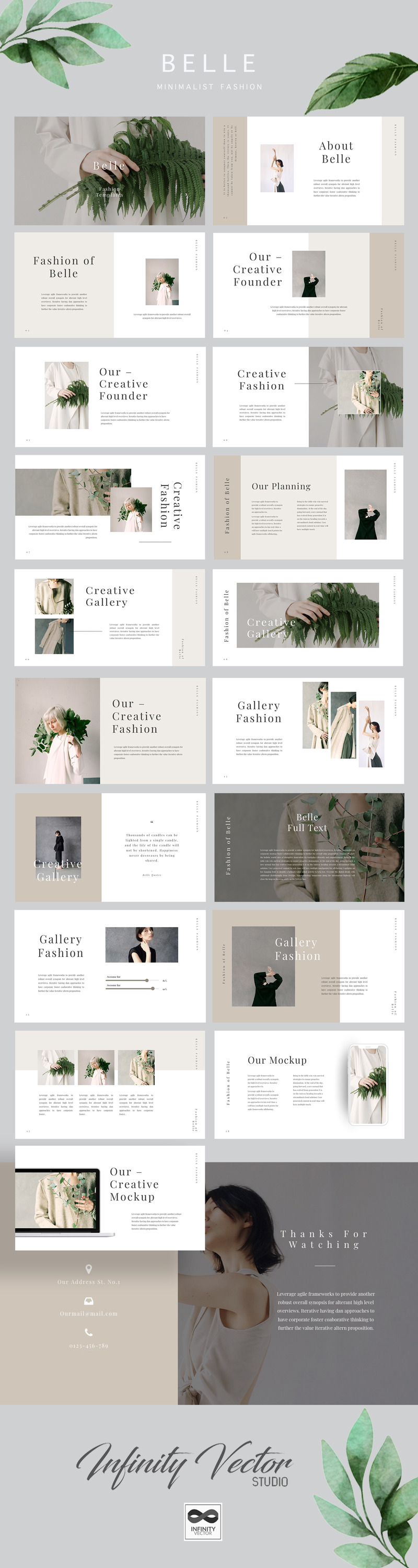 Belle Minimal Google Slides - Features Image 1