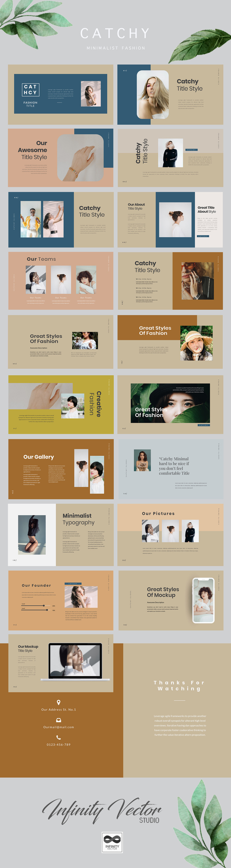 Lookbook creativo accattivante Presentazioni Google - Caratteristiche Immagine 1