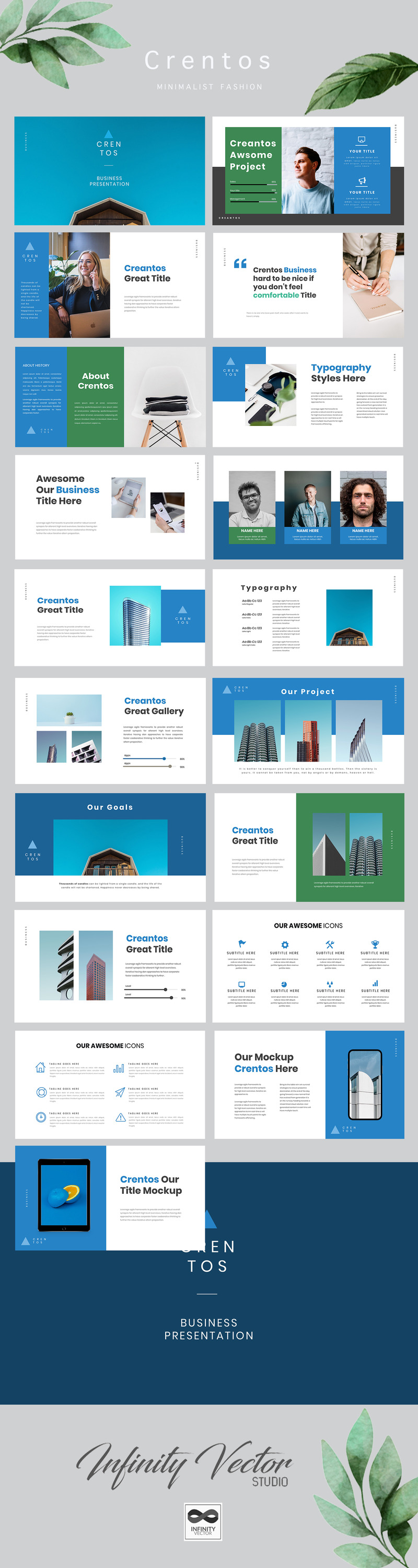 Crentos Premium Business Prezentacje Google - Obraz funkcji 1