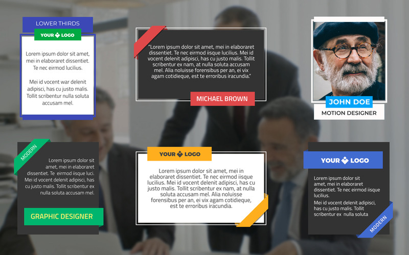 22 Stylish Title Overlays - Motion Graphic Template for Premiere Pro - Features Image 1