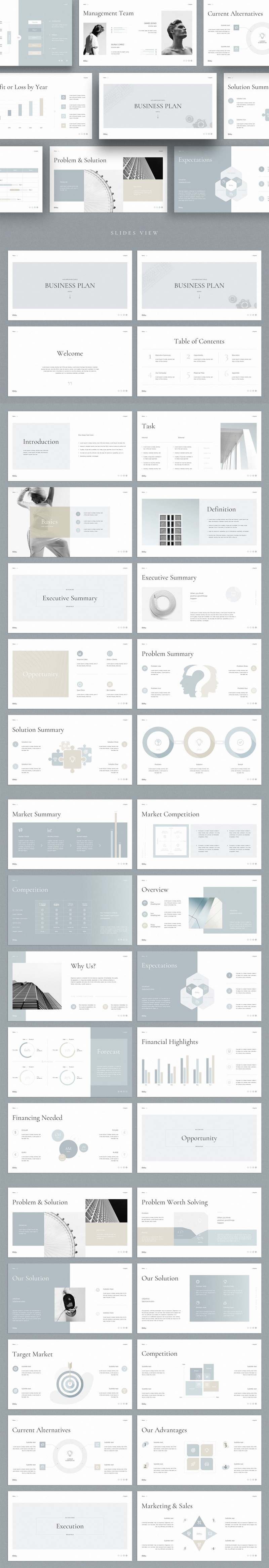 Ebby - Businessplan Google Slides - Eigenschaften Bild 1