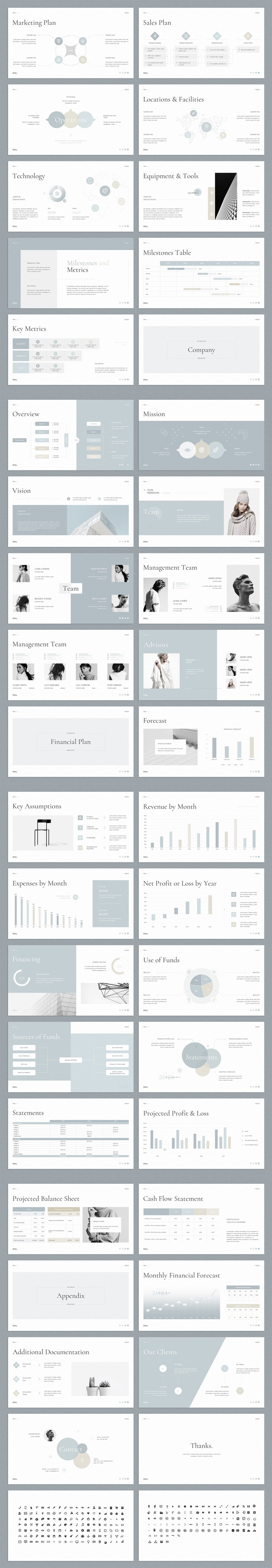 Ebby - Businessplan Google Slides - Eigenschaften Bild 2