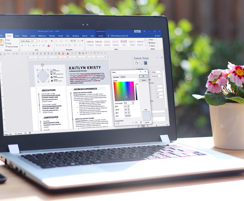 Clean & Professional Editable Resume Cv Template With Word Apple Pages Format - Features Image 7