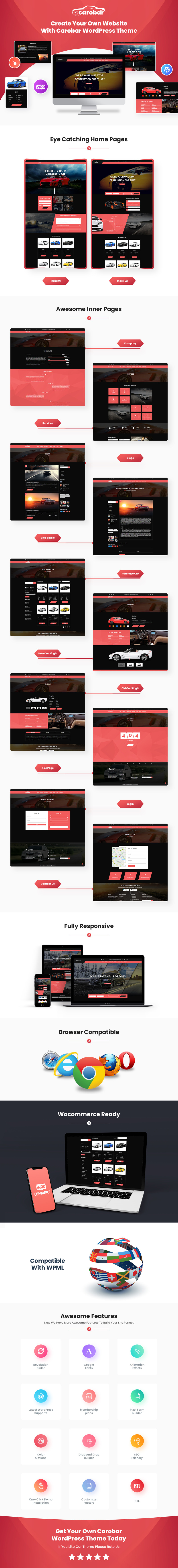 Carobar - Car Dealer WordPress Theme - Features Image 1