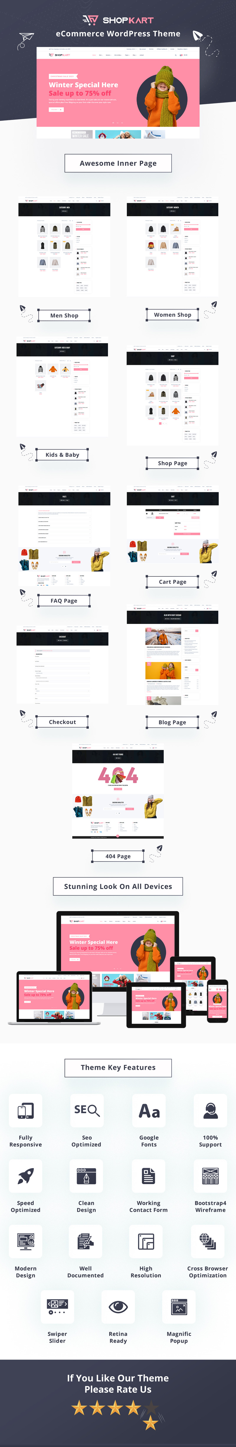 ShopKart - Online Shop WooCommerce WordPress Theme - Features Image 1
