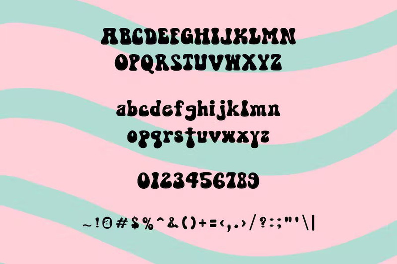 The Sooky 70s - Groovy Retro Bubbly Font - Features Image 3