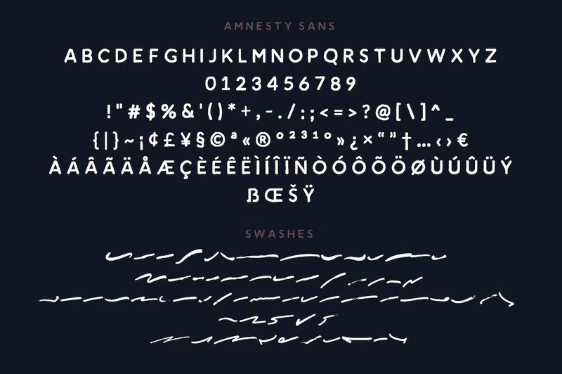 Amnesty - Handwritten Font Duo - Features Image 8