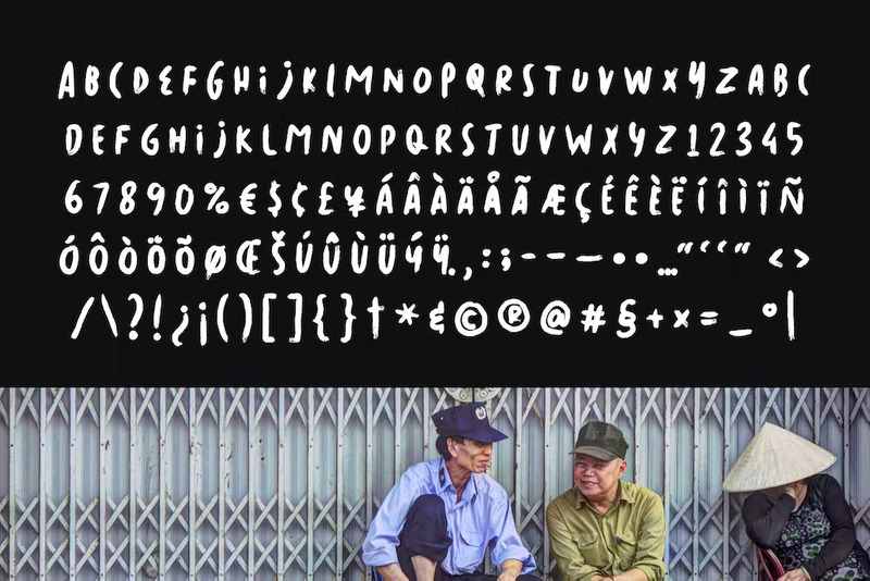 Paris Rebel - Rough Handwritten Font - Features Image 4