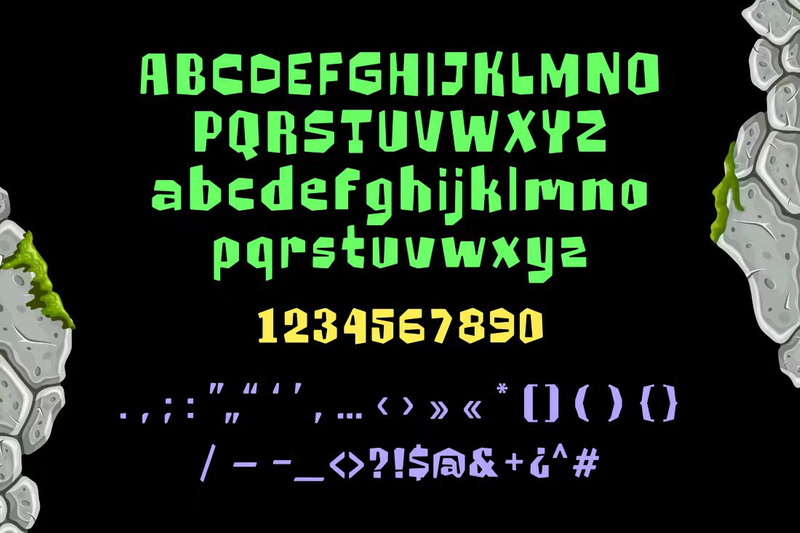 Stone Punk - Playful Display Font - Features Image 3