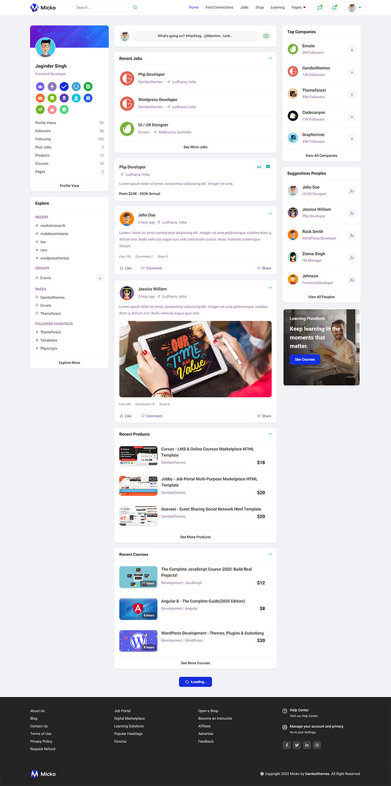 Micko – Hepsi Bir Arada Dijital Pazar Yeri, Öğrenme Yönetim Sistemi ve Topluluk Platformu - Features Image 1