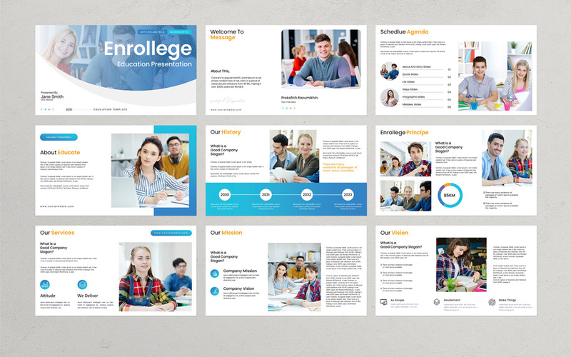 Educate Business Presentation Template - Features Image 1