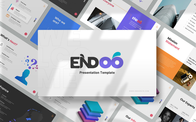 Endoo Keynote Presentation Template - Features Image 1
