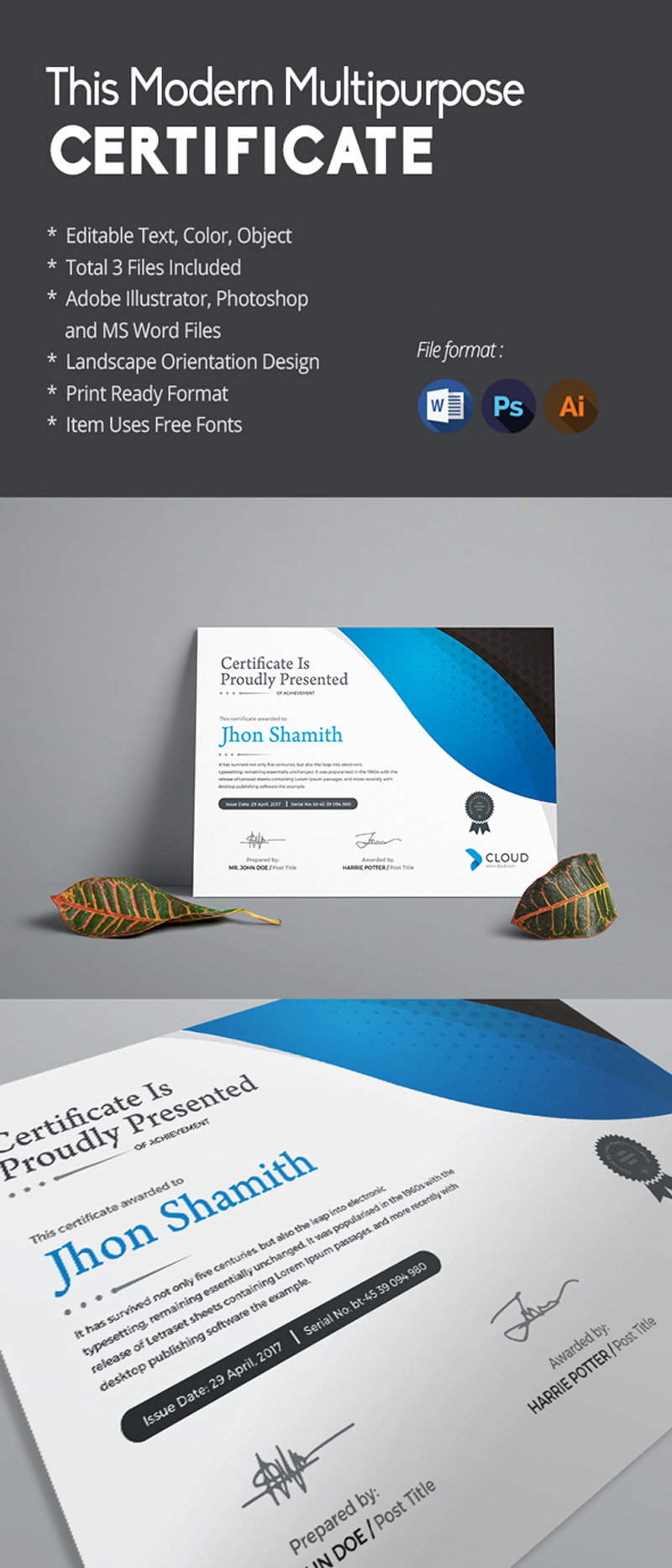 Jhon Shamith - certifikatmall - Features Image 1