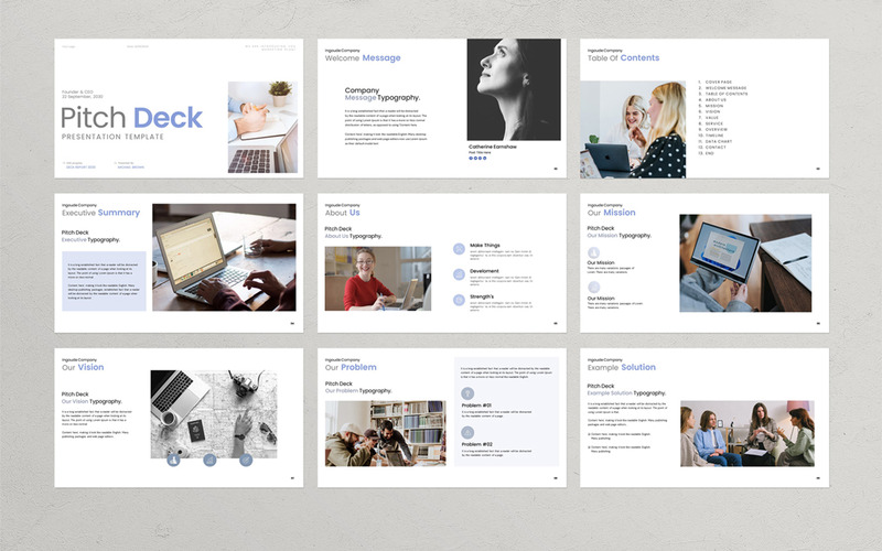 Шаблон PowrePoint Pitch Deck - Features Image 1