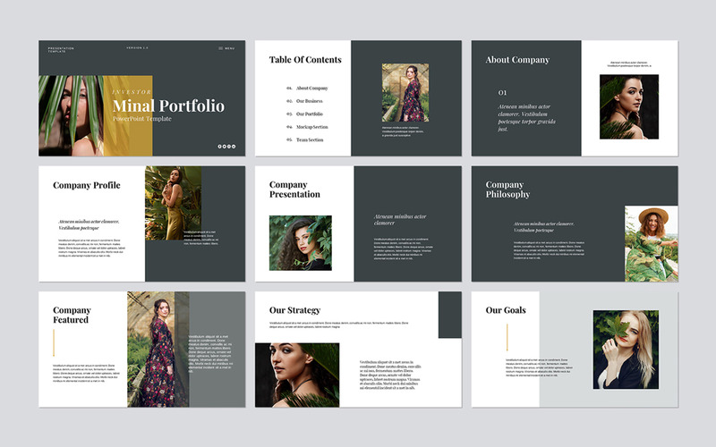 Modèle de présentation de mise en page de portfolio - Caractéristiques de l’image 1