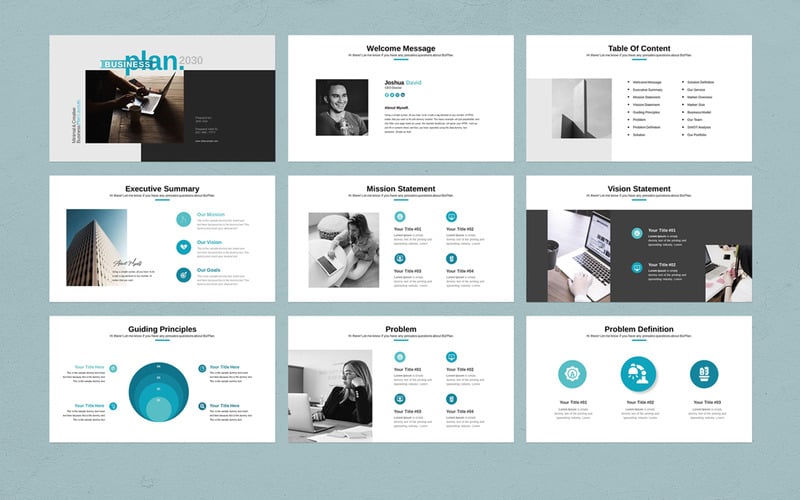 Businessplan-PowerPoint-Vorlagen - Eigenschaften Bild 1