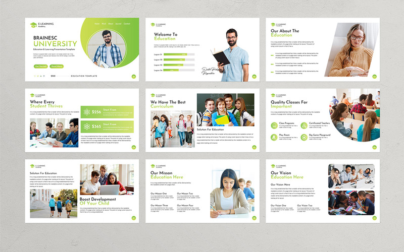 Brainesc PowerPoint presentation template - Features Image 1