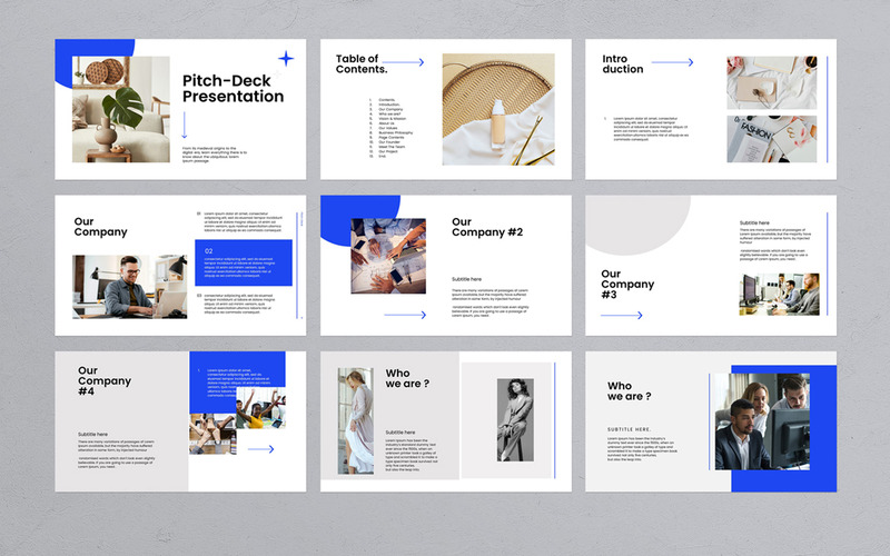 Business Pitch Deck PowerPoint presentation template