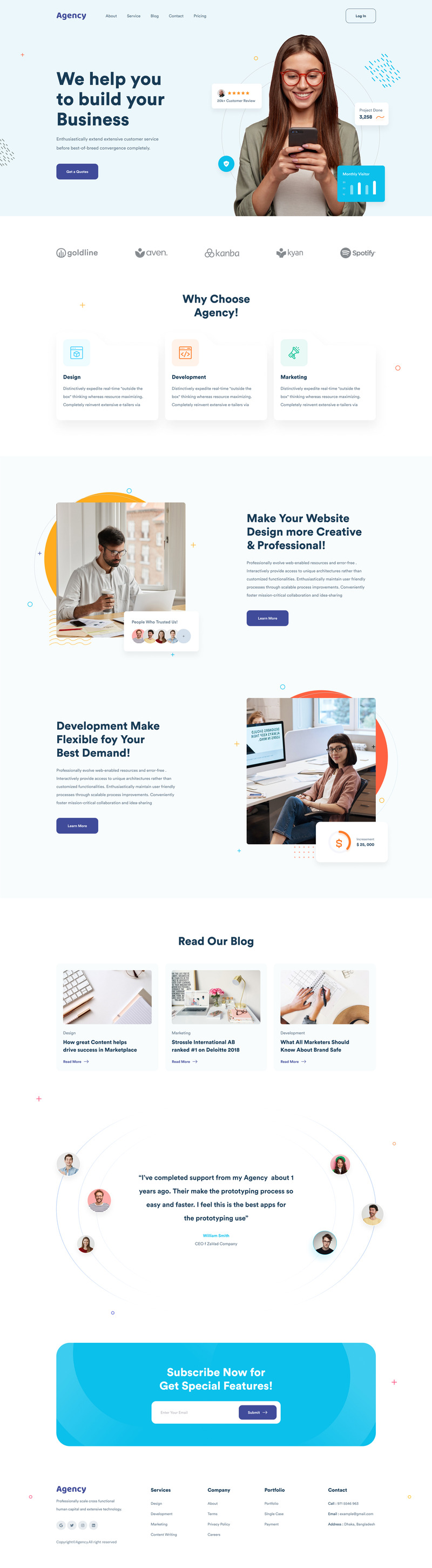 Digital Agency Web Landing Page UI Elements - Features Image 1