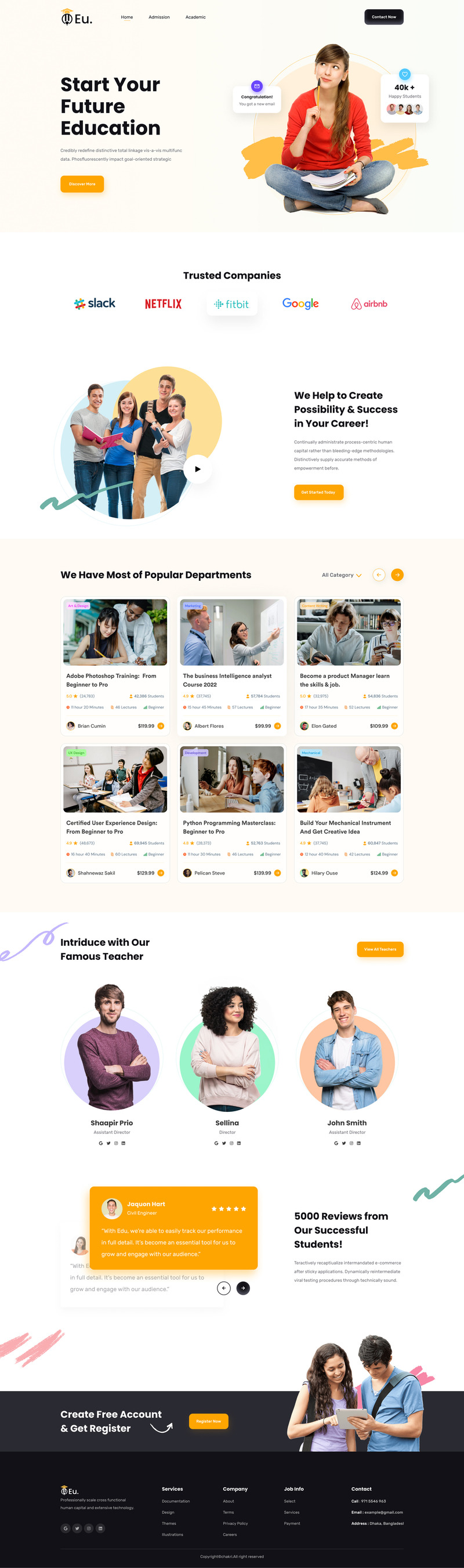 Utbildning Web Landing Page UI Elements - Features Image 1
