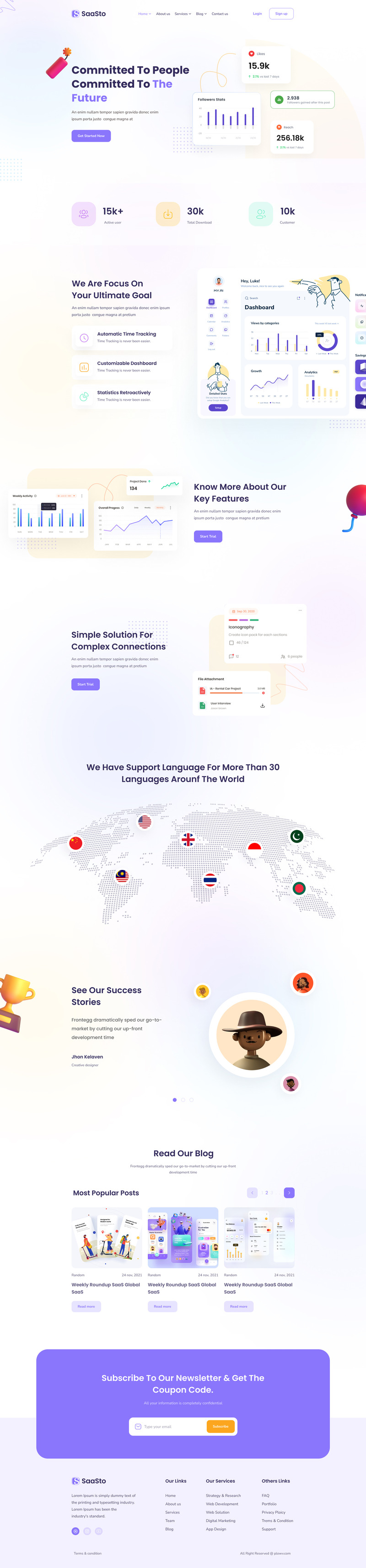 SaaSto - Elementi dell'interfaccia utente della pagina di destinazione dell'app mobile 02 - Caratteristiche Immagine 1