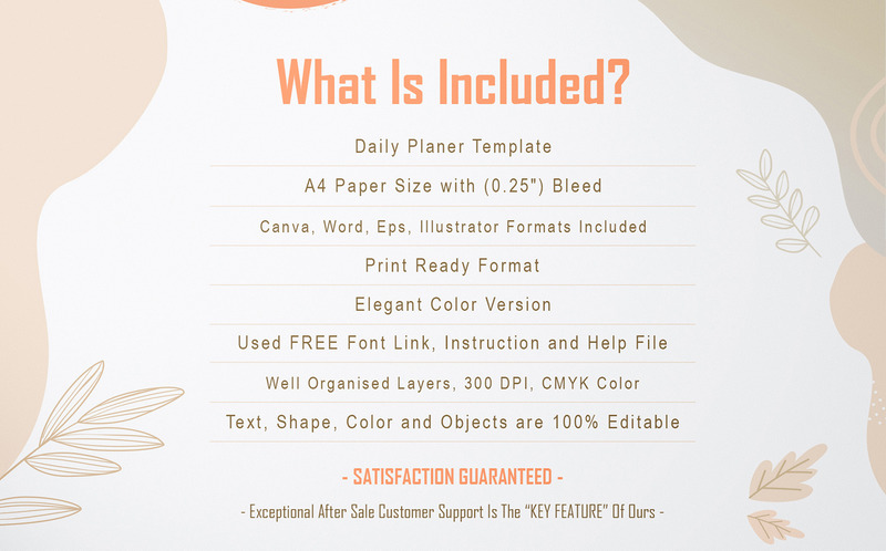 Minimalist Daily Planner for Canva - Features Image 2