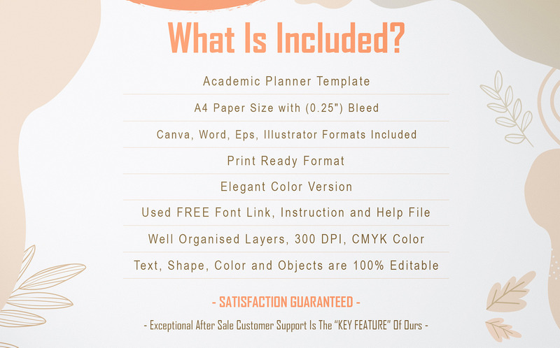 Study Planner Canva and MS Word - Features Image 2