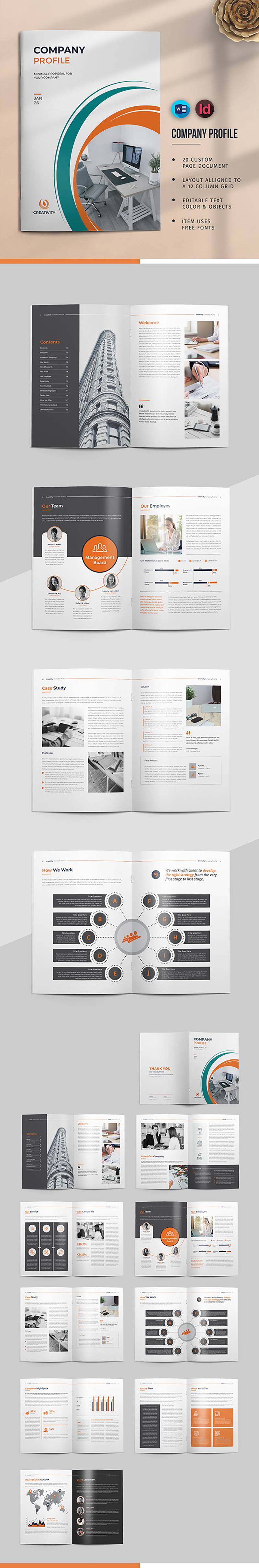 Company Profile Template | Business Proposal & Corporate Brochure Design - Features Image 1