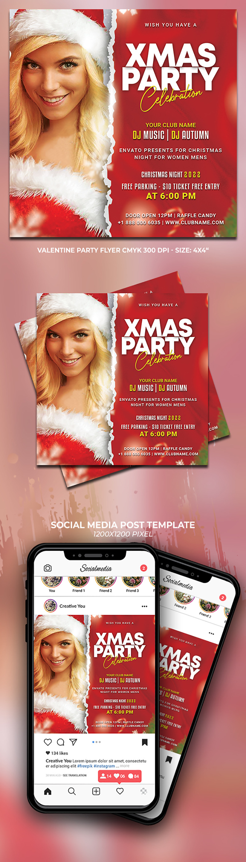 Xmas Party Celebration - Christmas Flyer - Features Image 1
