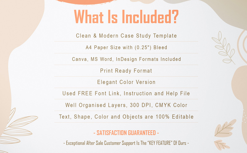 Professional Case Study Template | 8 Page Business Report Design | Editable in Canva and MS Word - Features Image 2