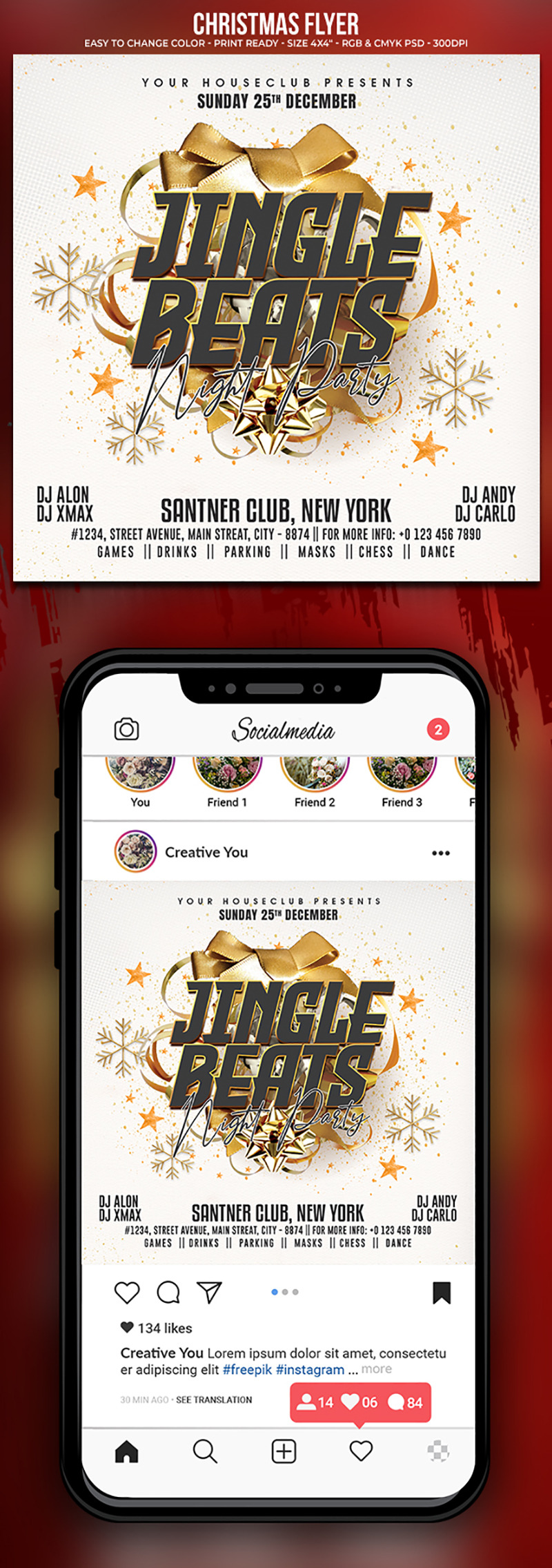 Christmas PSD Flyer Templates - Features Image 1