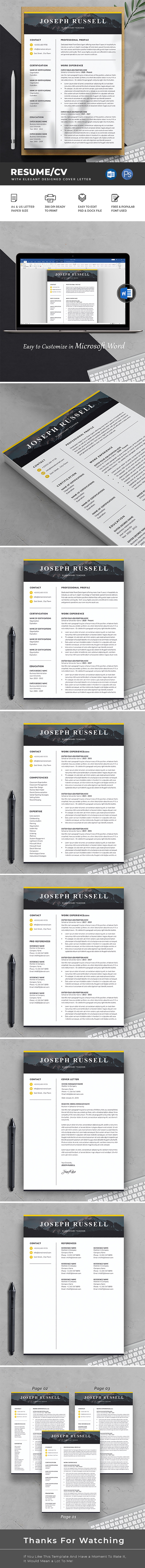 Currículo do professor do ensino fundamental do Canva - Features Image 1