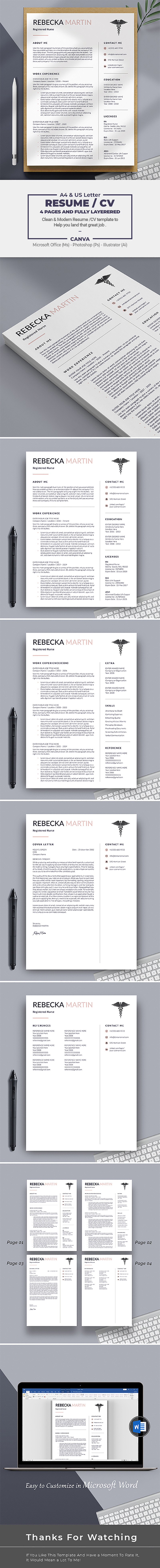 Canva Hemşire Özgeçmiş Şablonu - Features Image 1