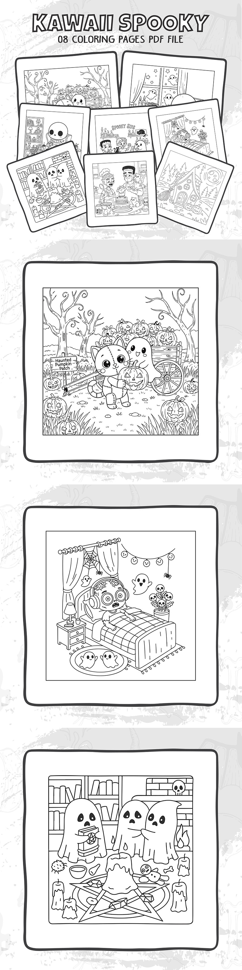 Cute Halloween Coloring Pages - Features Image 1